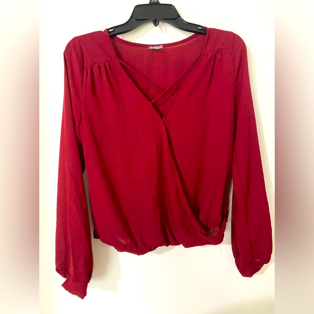Red blouse from Charlotte Russe